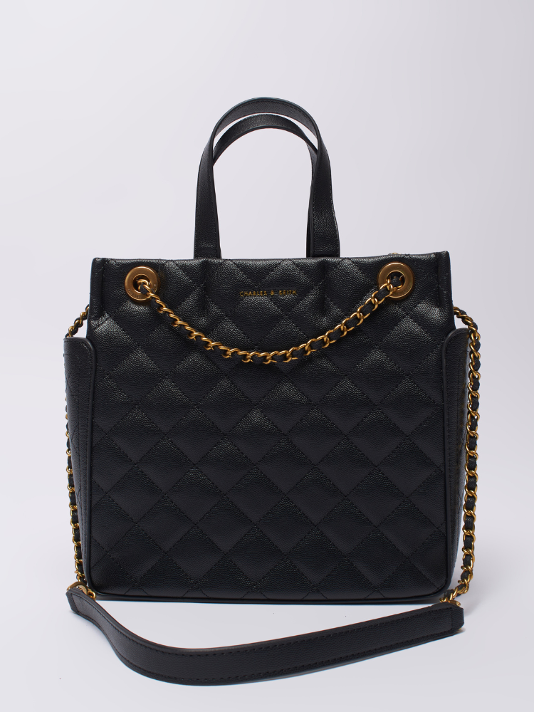 Charles & Keith Black Tote Bags for Women