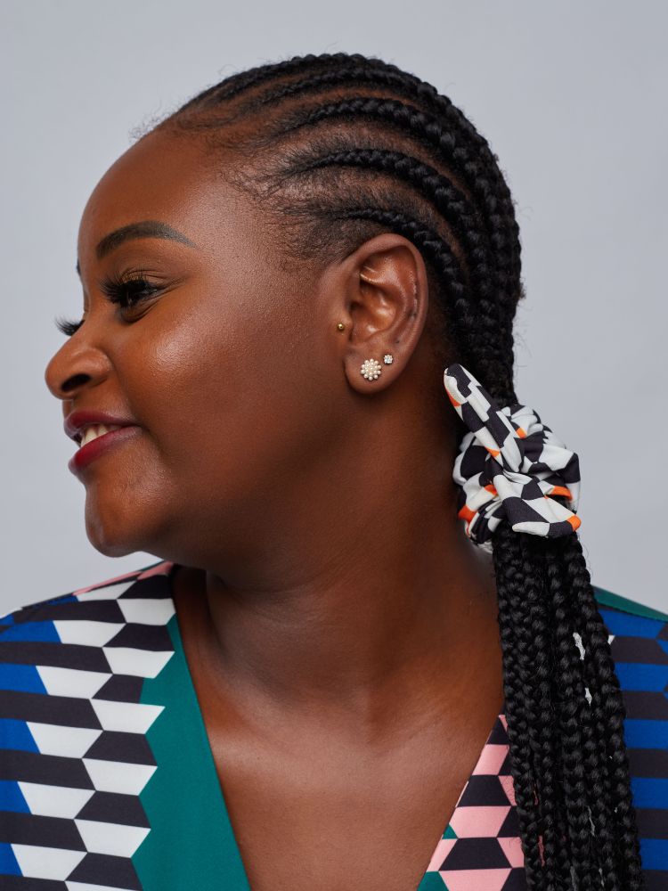 Heavy crepe headbands made from upcycled fabric.