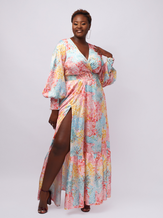 Tamar Maxi Dress - Multicoloured Print