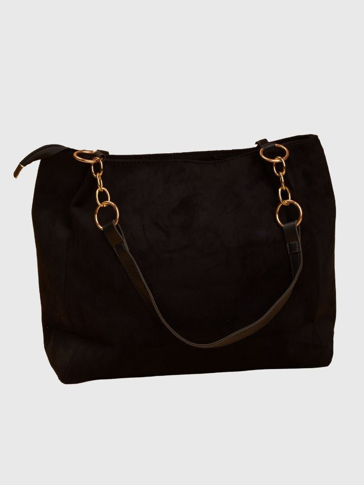  elegant suede tote bag 