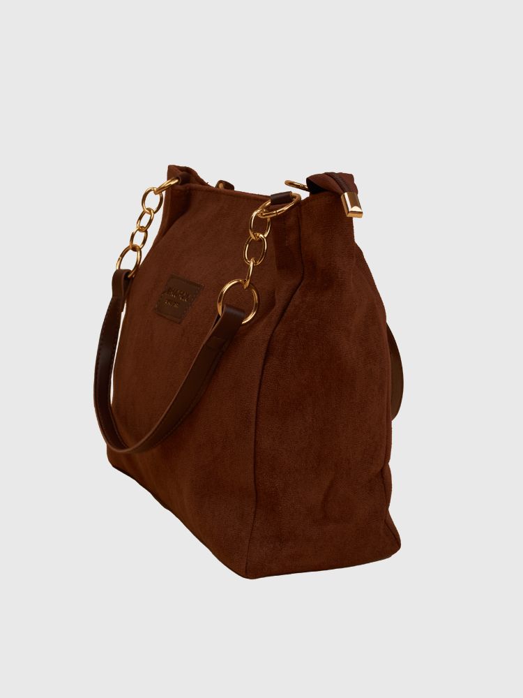  elegant suede tote bag 