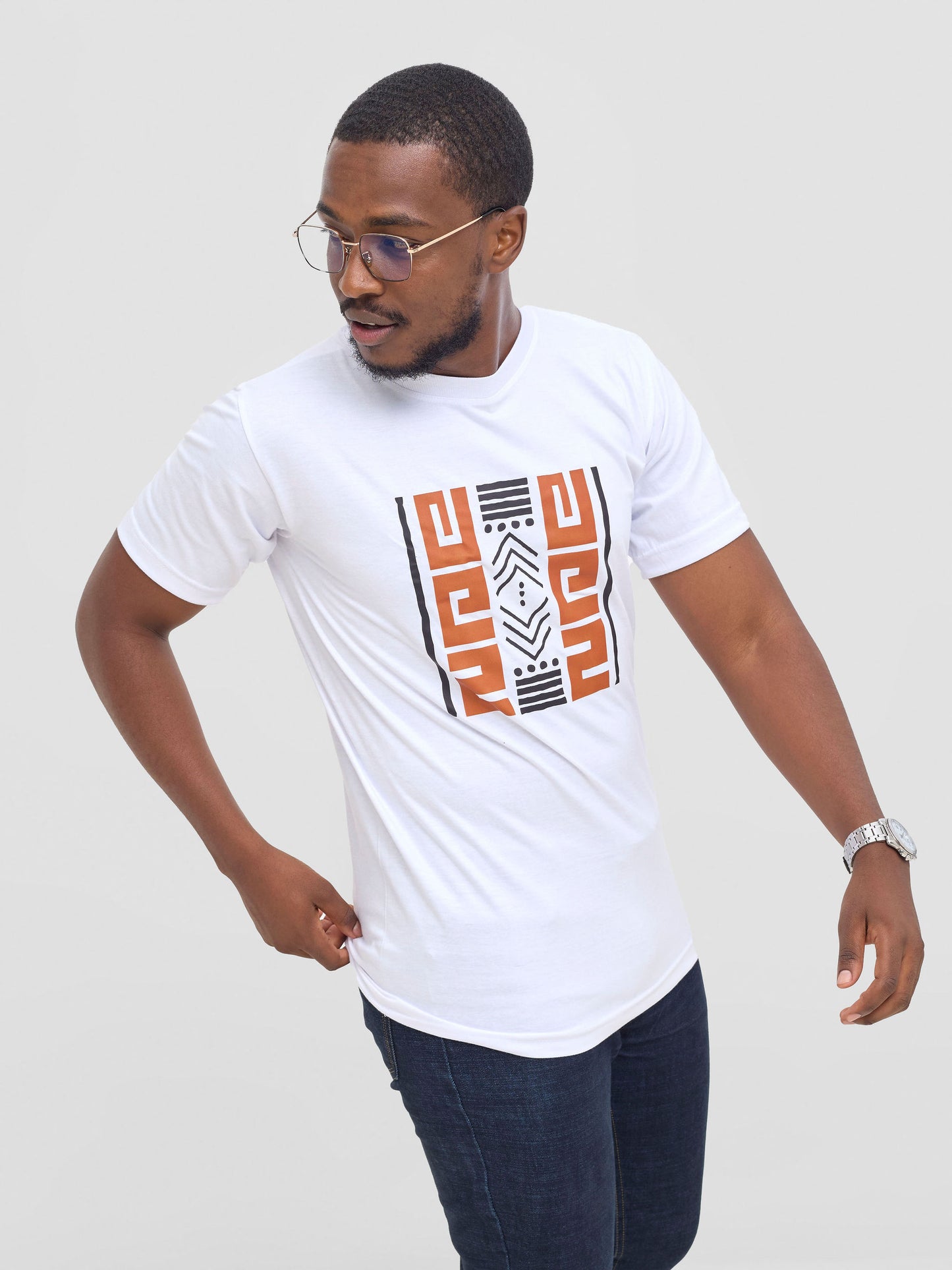 Africa Tribal T-Shirt - White