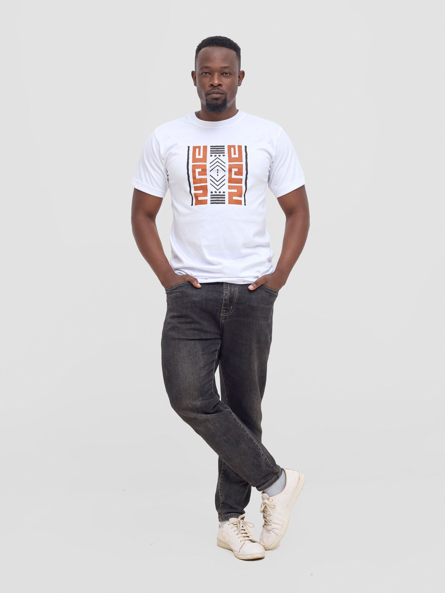 Africa Tribal T-Shirt - White