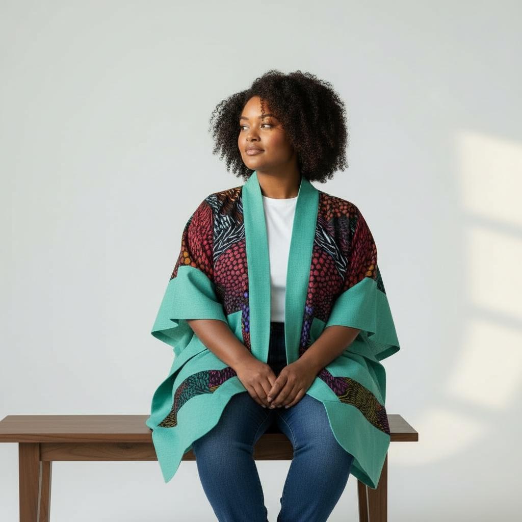 Hanifa Kimono - Blue Print