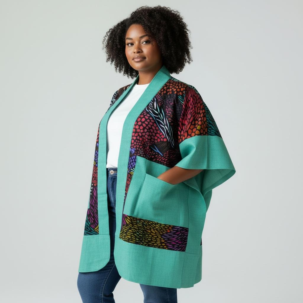 Hanifa Kimono - Blue Print