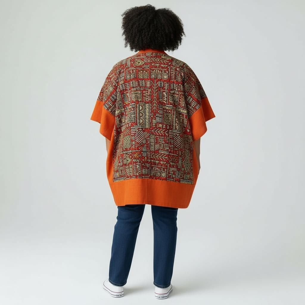 Hanifa Kimono - Orange Print