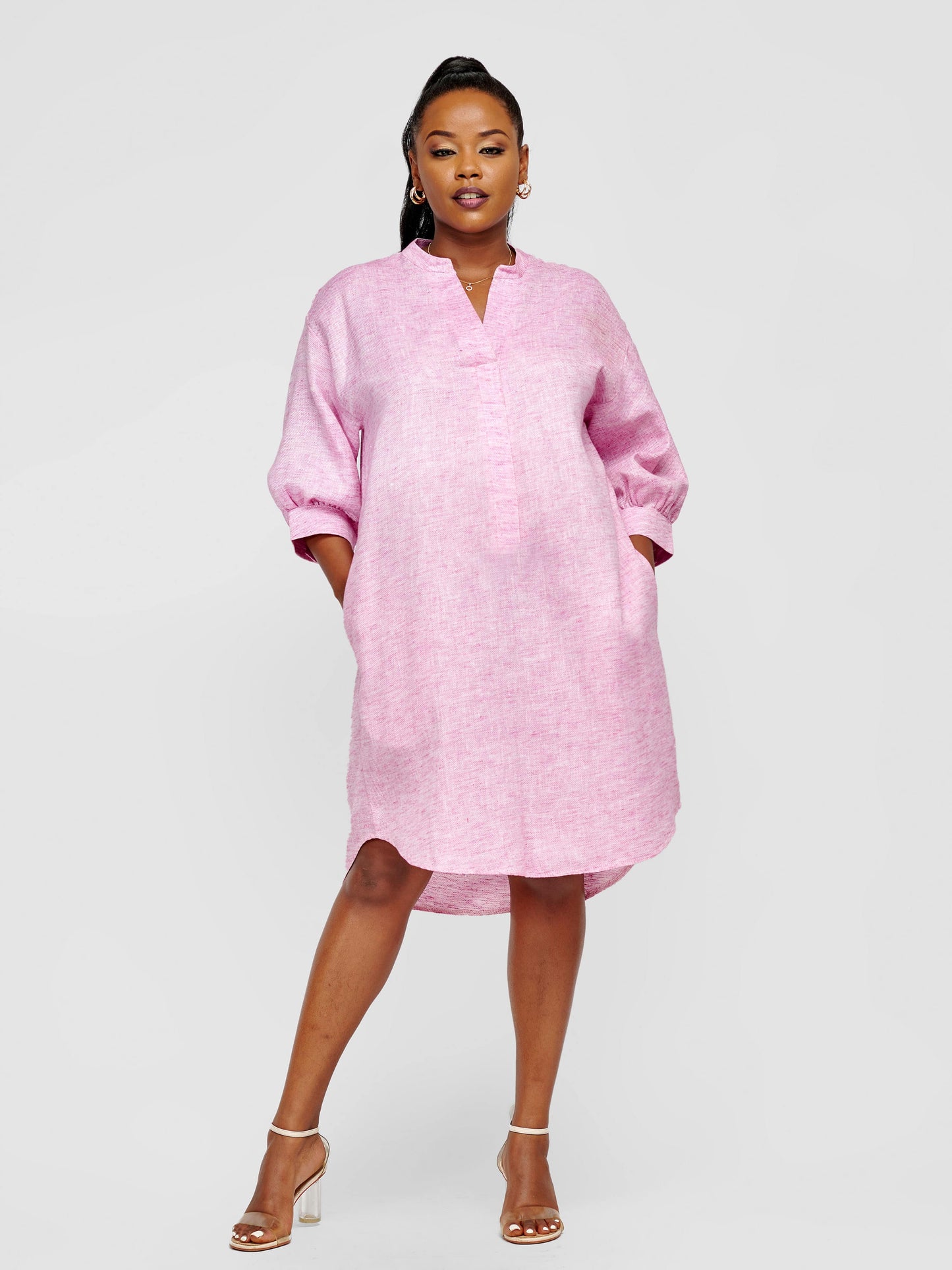 Nuru Shirt Dress - Lilac