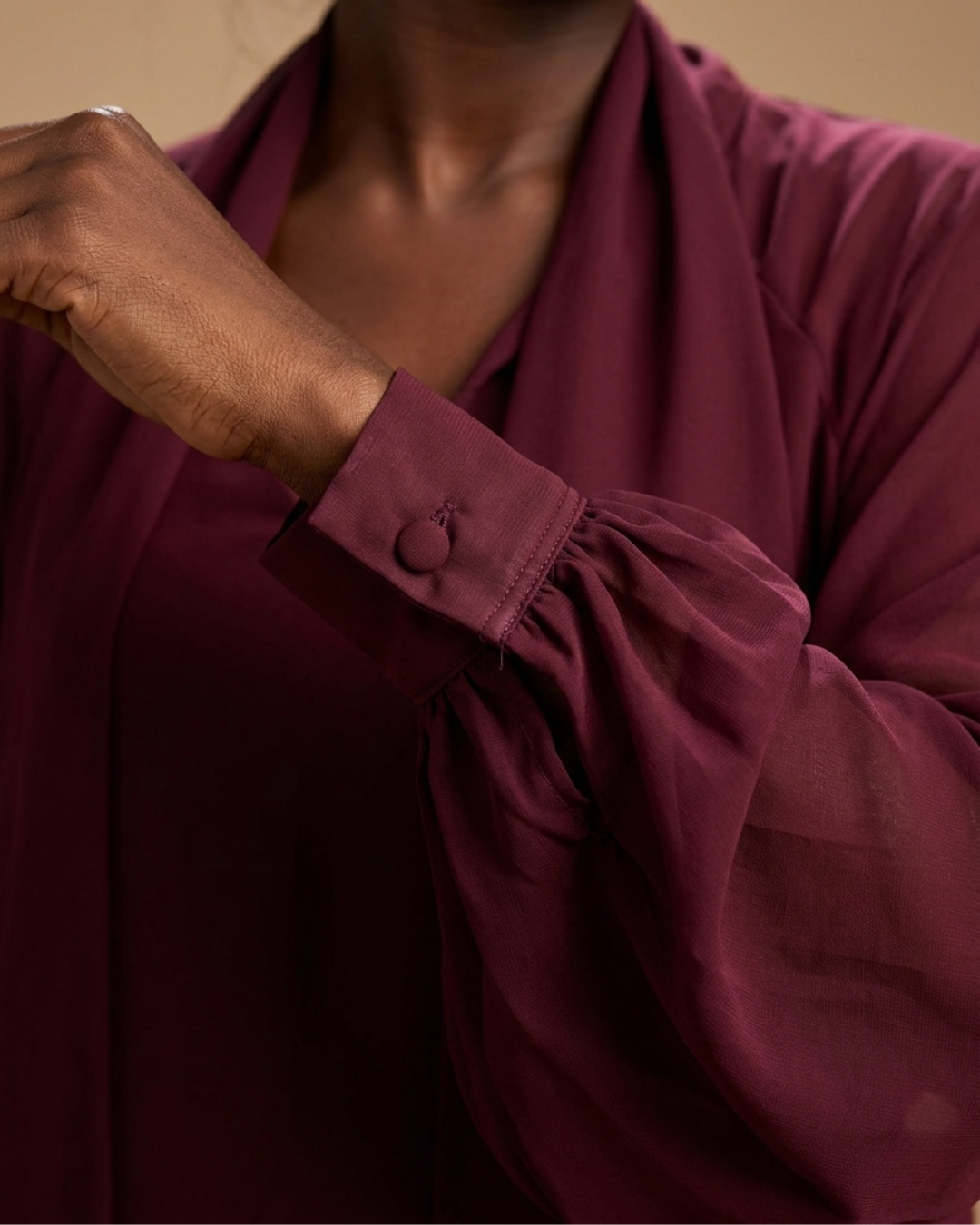 Palesa Tiered Maxi Dress - Maroon