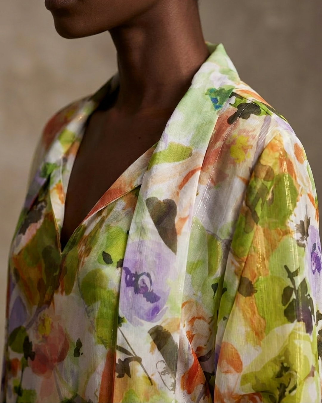 Palesa Tiered Maxi Dress - Floral Print