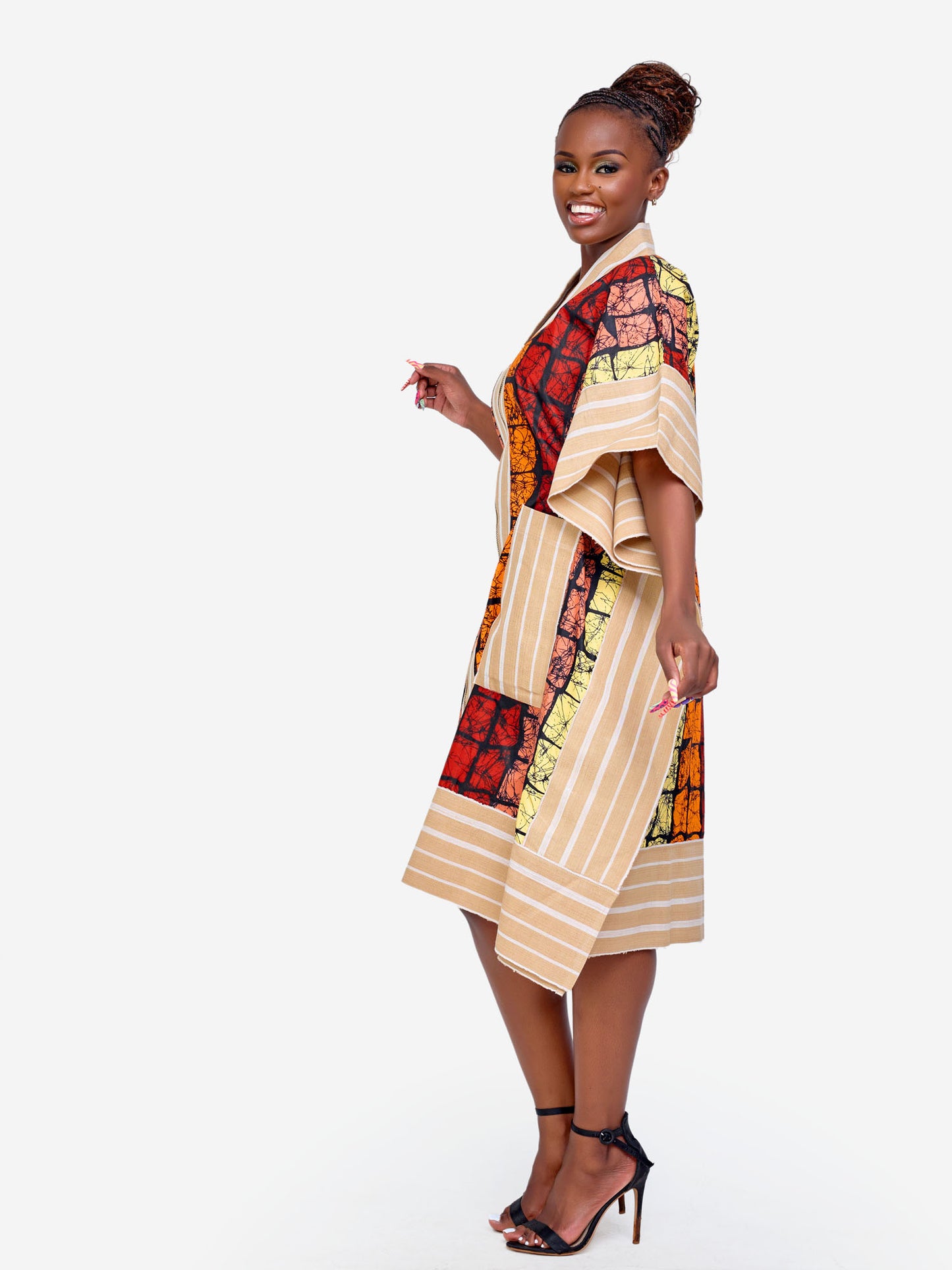 Sade Kimono - Brown Print