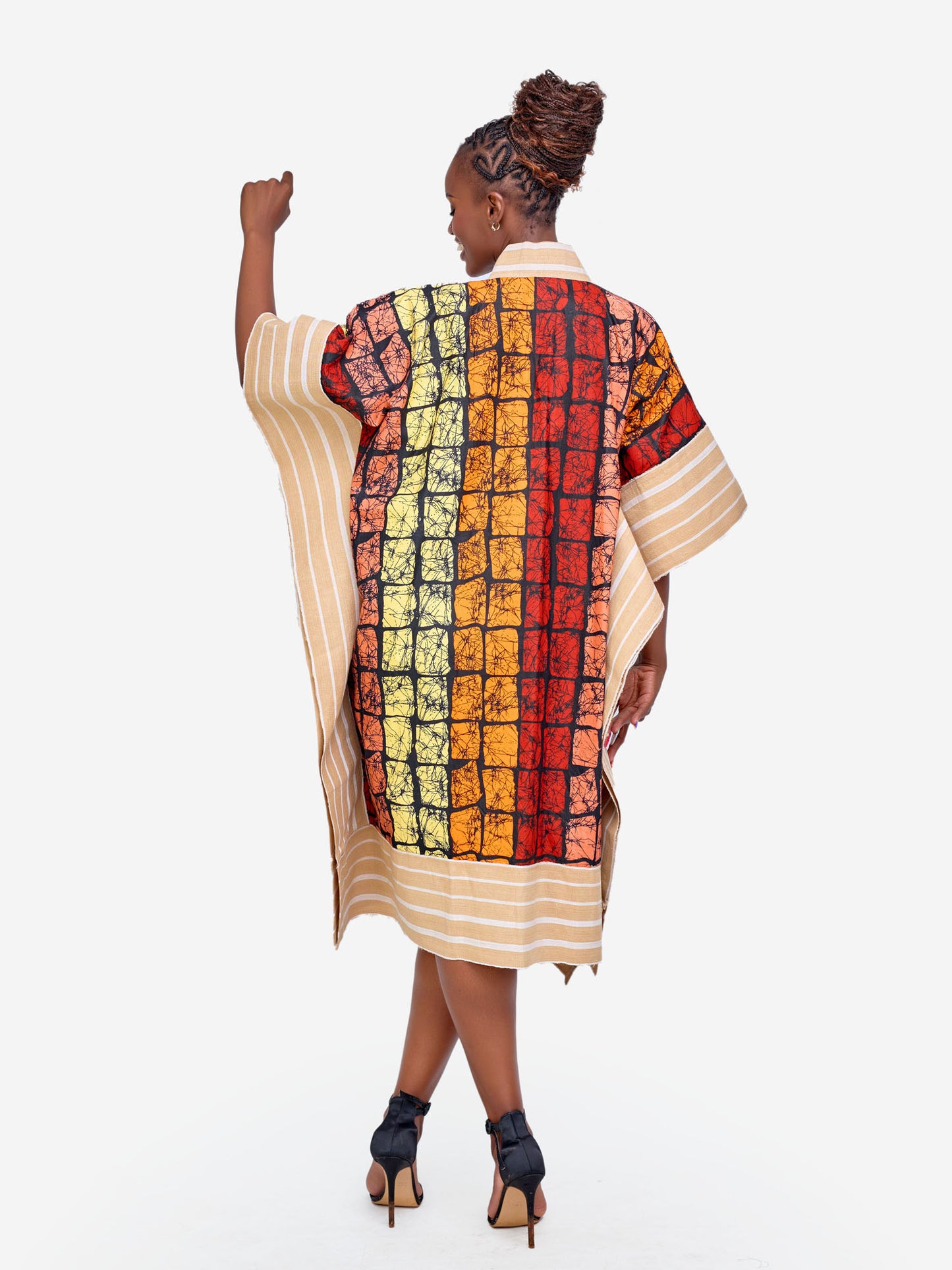 Sade Kimono - Brown Print