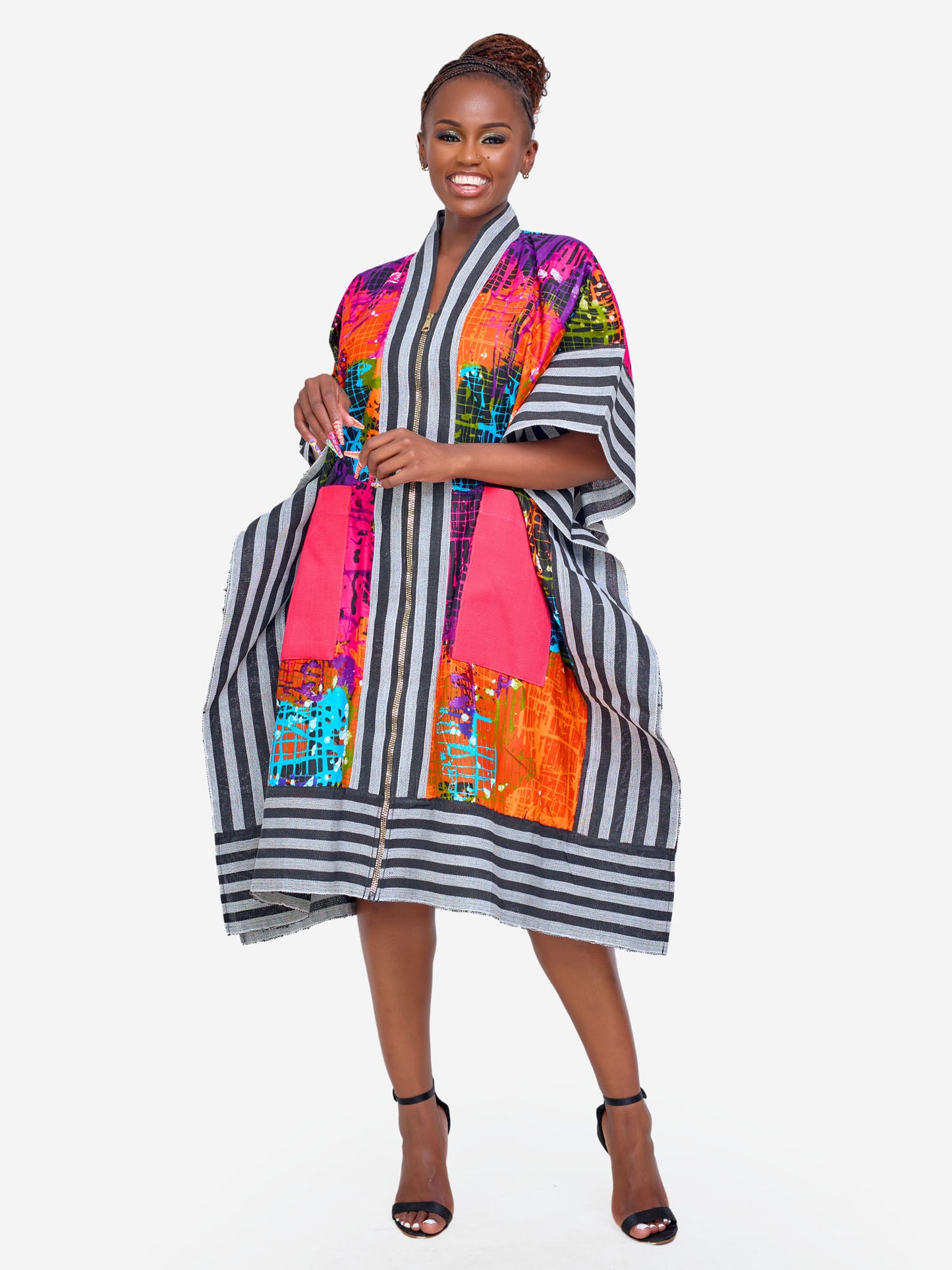 Sade Kimono - Multicoloured Print