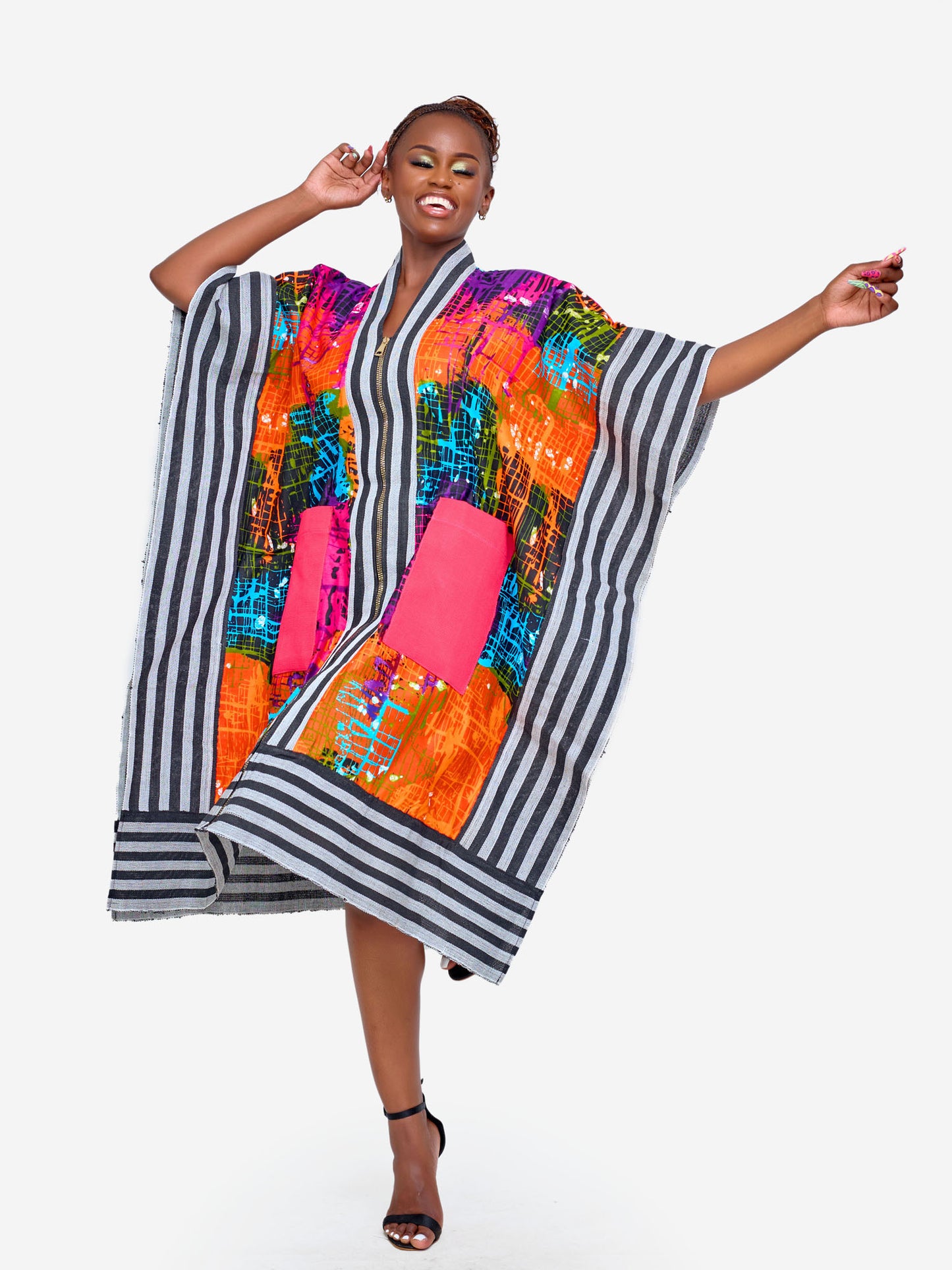Sade Kimono - Multicoloured Print