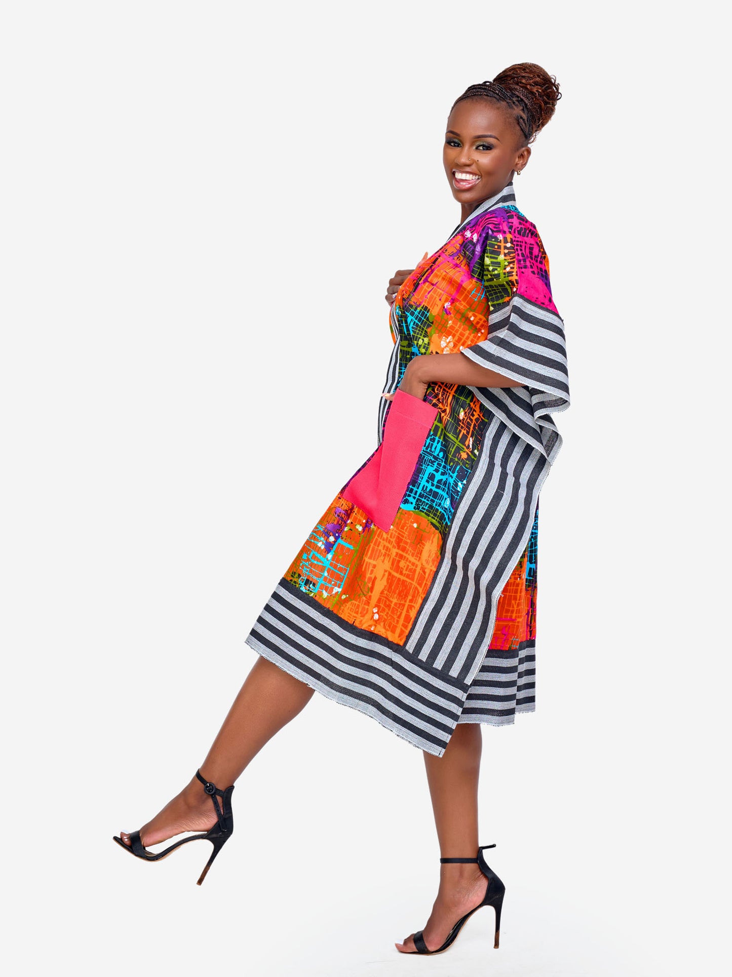 Sade Kimono - Multicoloured Print