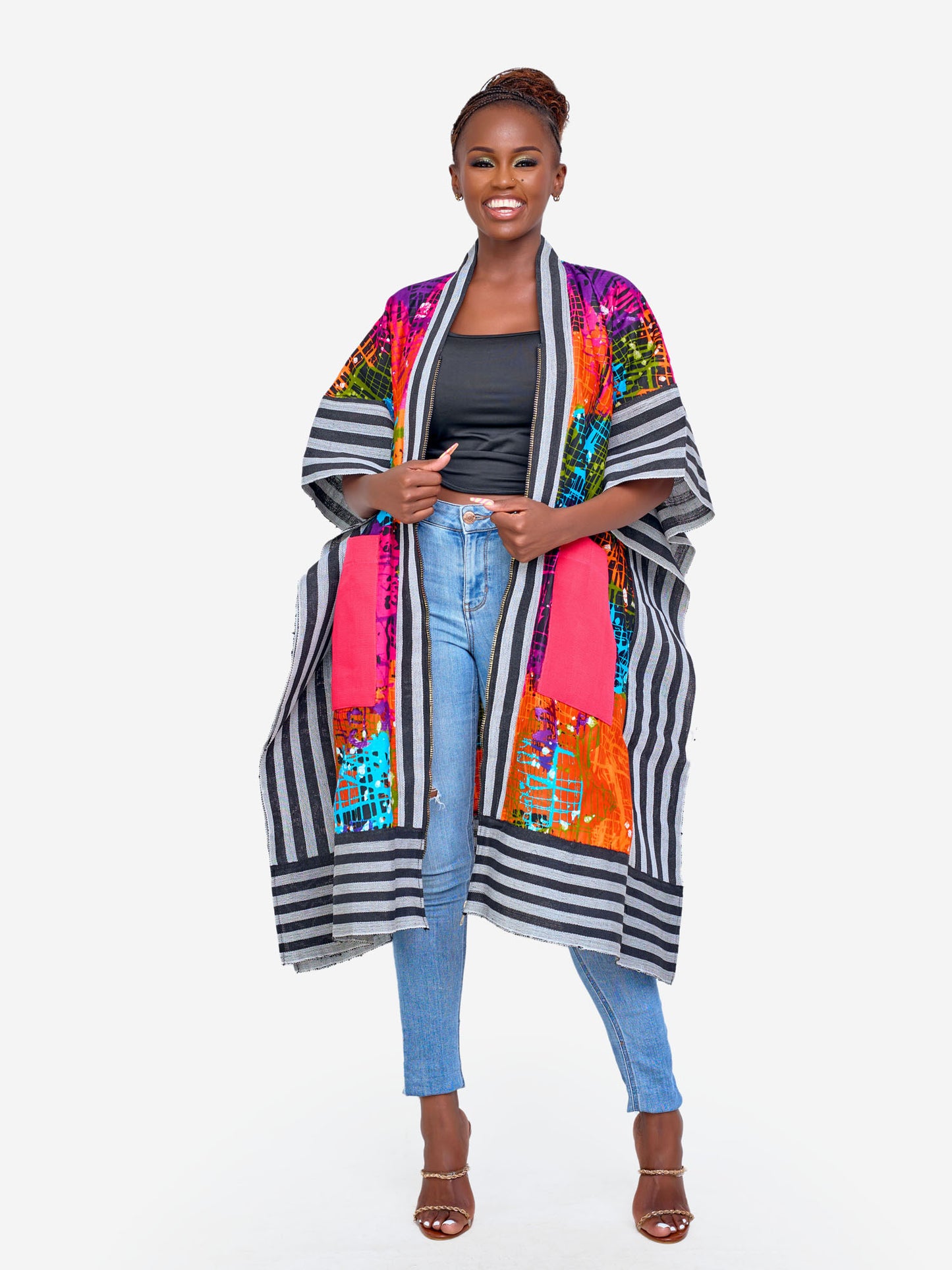 Sade Kimono - Multicoloured Print