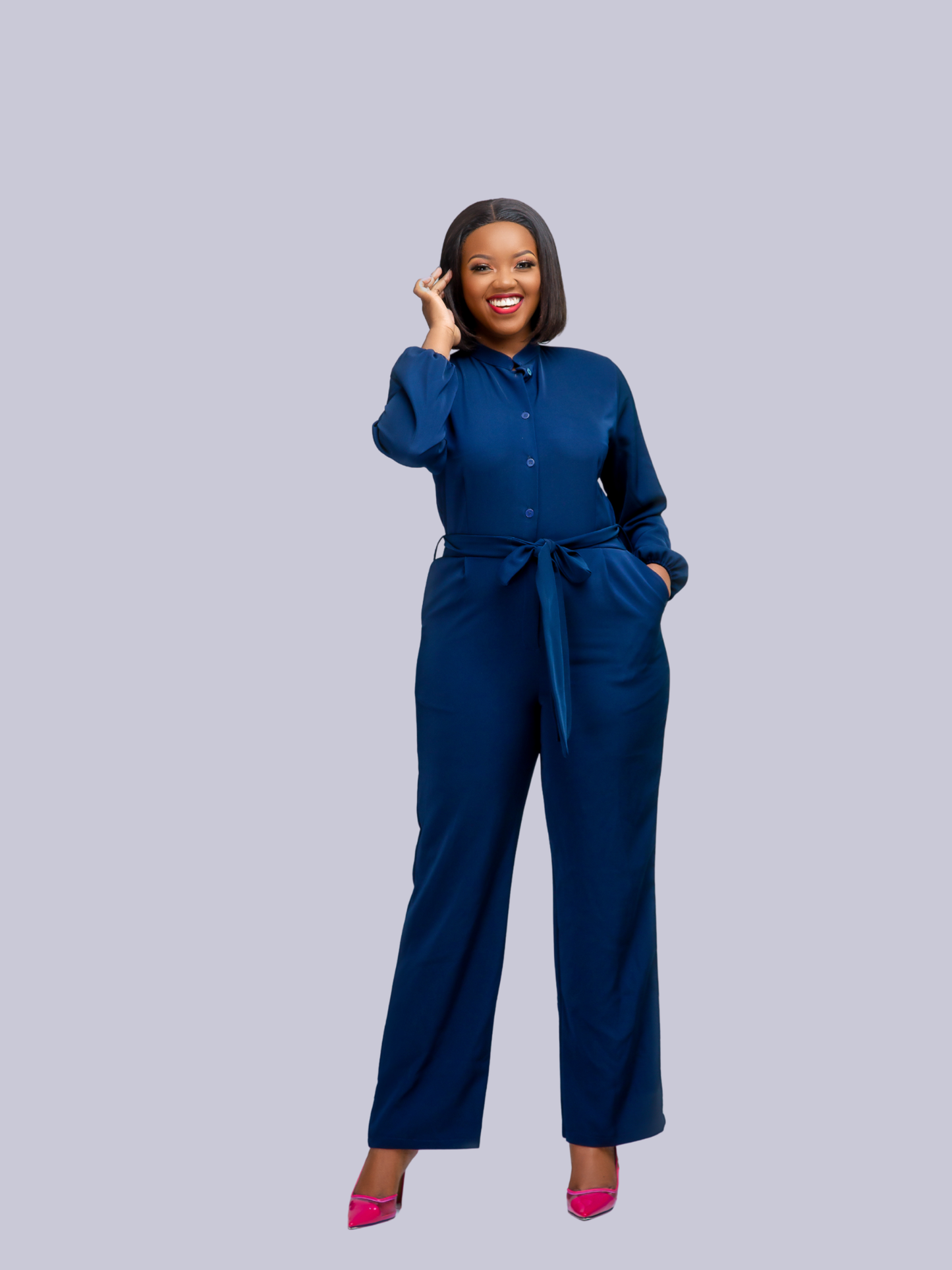 Sami Jumpsuit - Navy Blue