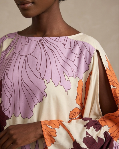 Thulani Ruffled Kaftan - Floral Print