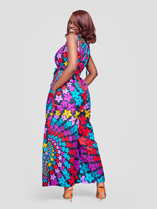 Zenani Ankara Jumpsuit - Multicoloured Floral