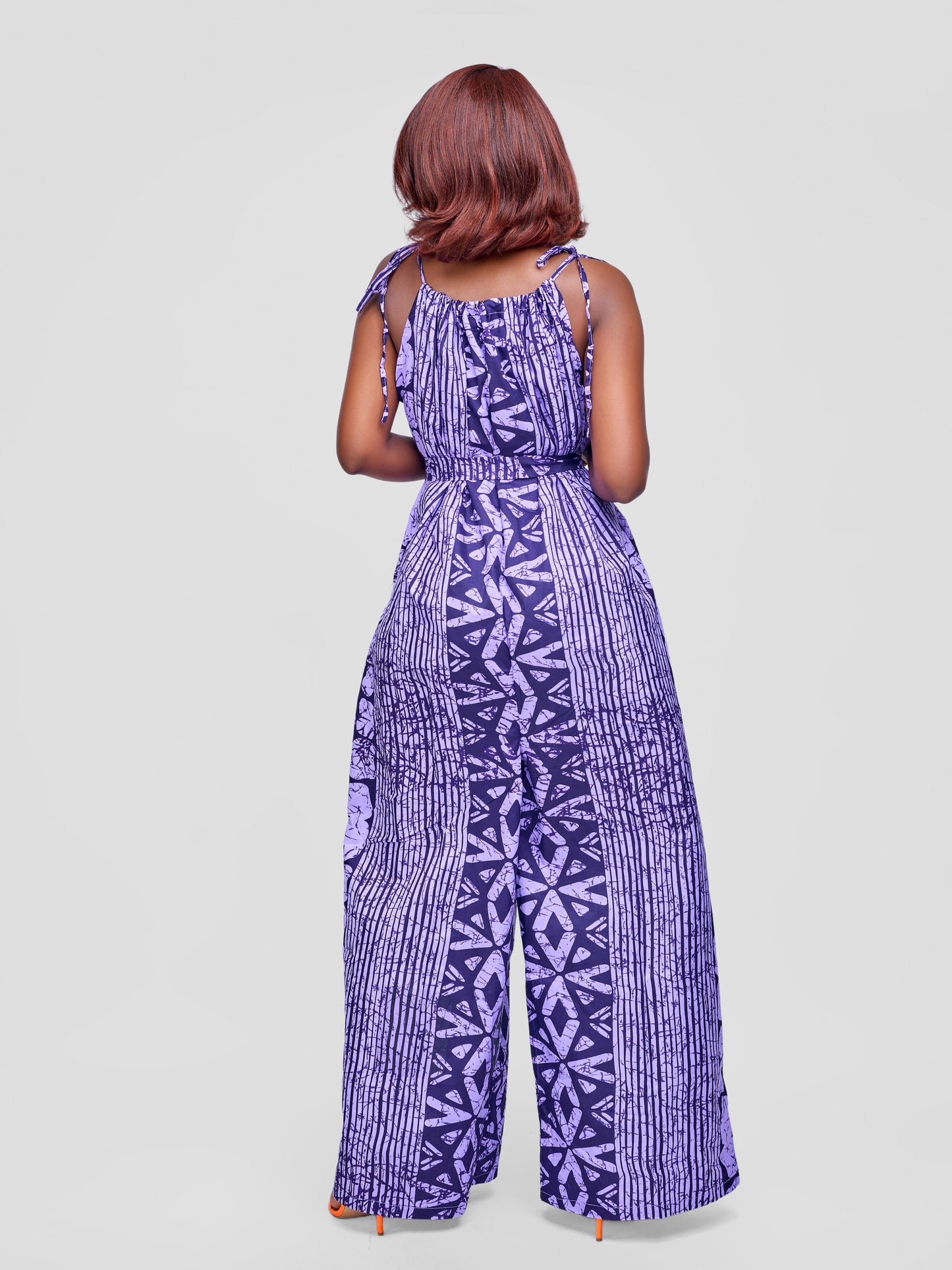 Zenani Ankara Jumpsuit - Purple