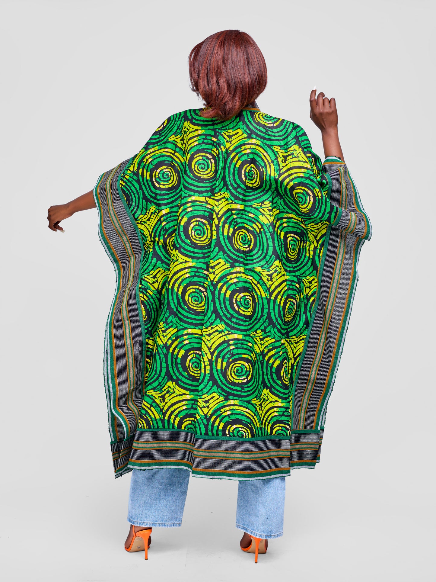 Zinthle Kimono - Green & Yellow