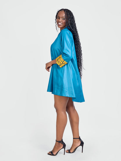 Zuri Shift Dress - Teal