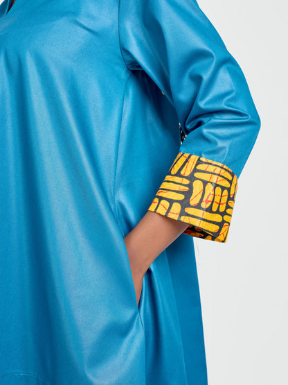 Zuri Shift Dress - Teal