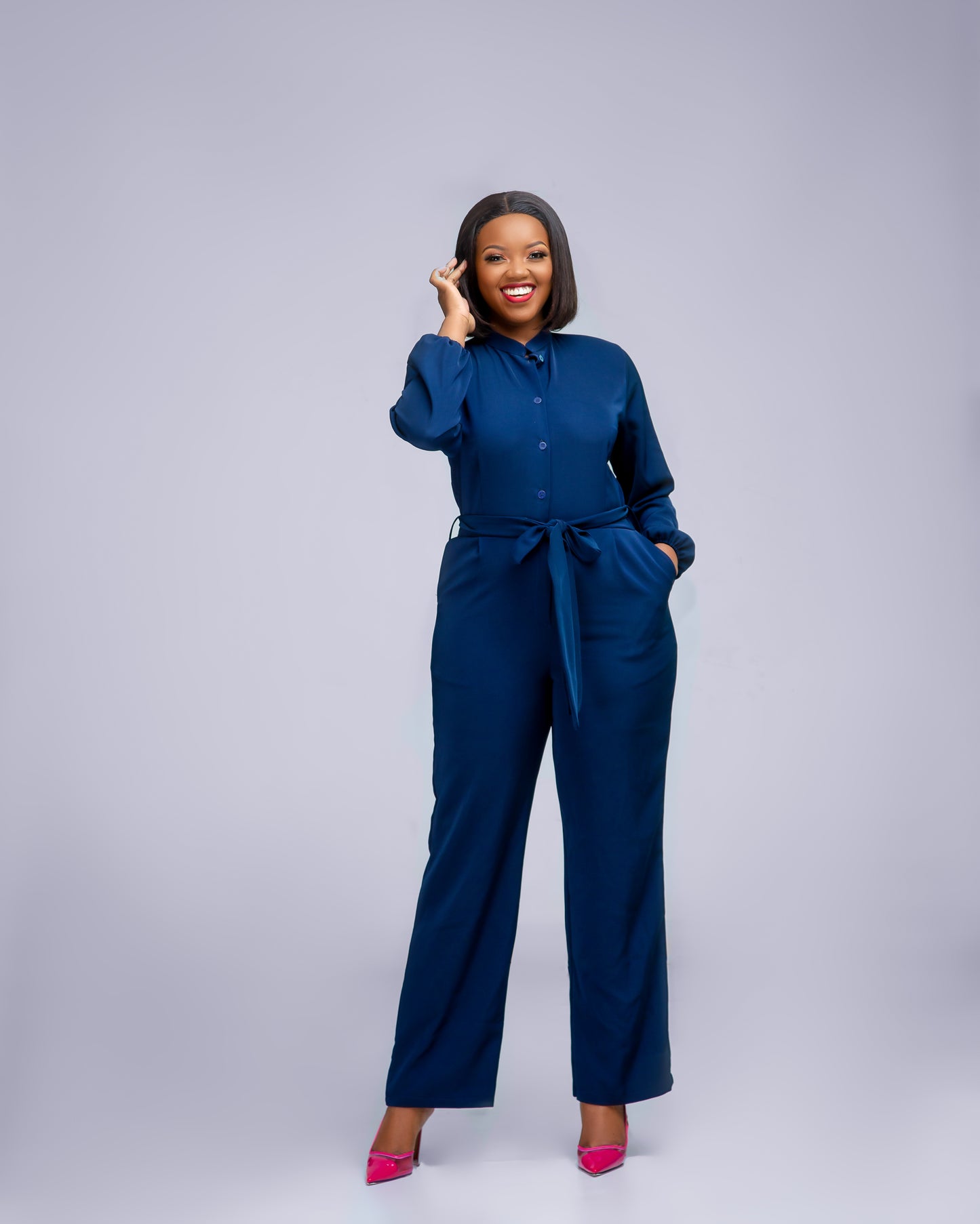 Sami Jumpsuit - Navy Blue